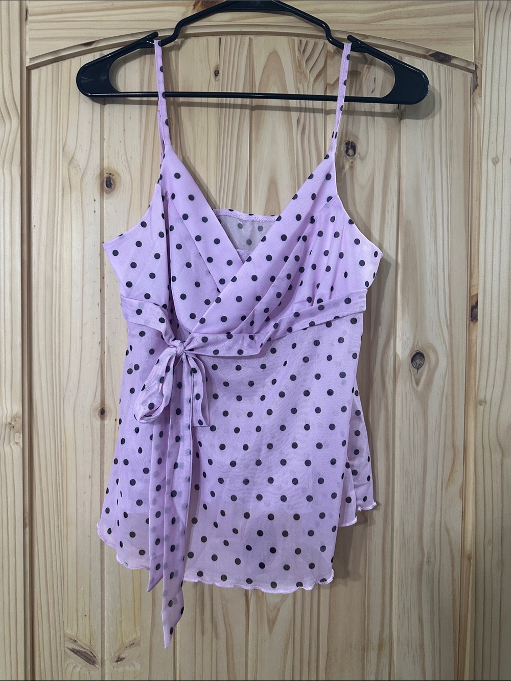 Women’s Pink Polka Dot Cami Top
